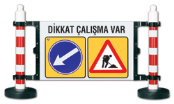 Dubalı Uyarı Levhalı Bariyer
