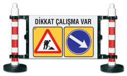 Dubalı Uyarı Levhalı Bariyer