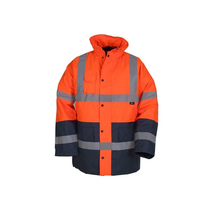 Vizwell Parka Reflektörlü (Turuncu/Lacivert) 