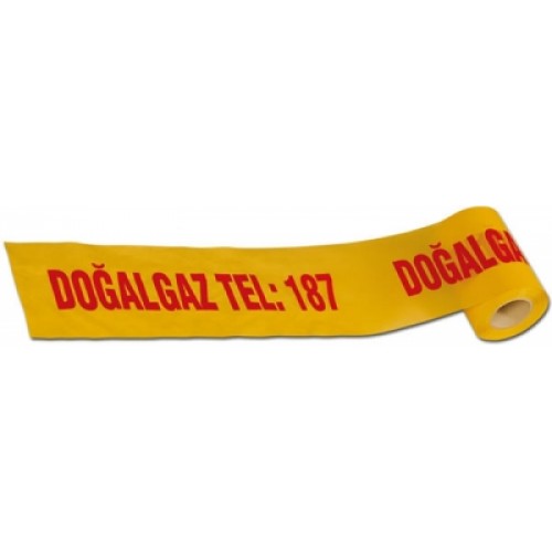 Doğalgaz İkaz Şeridi-15cm,