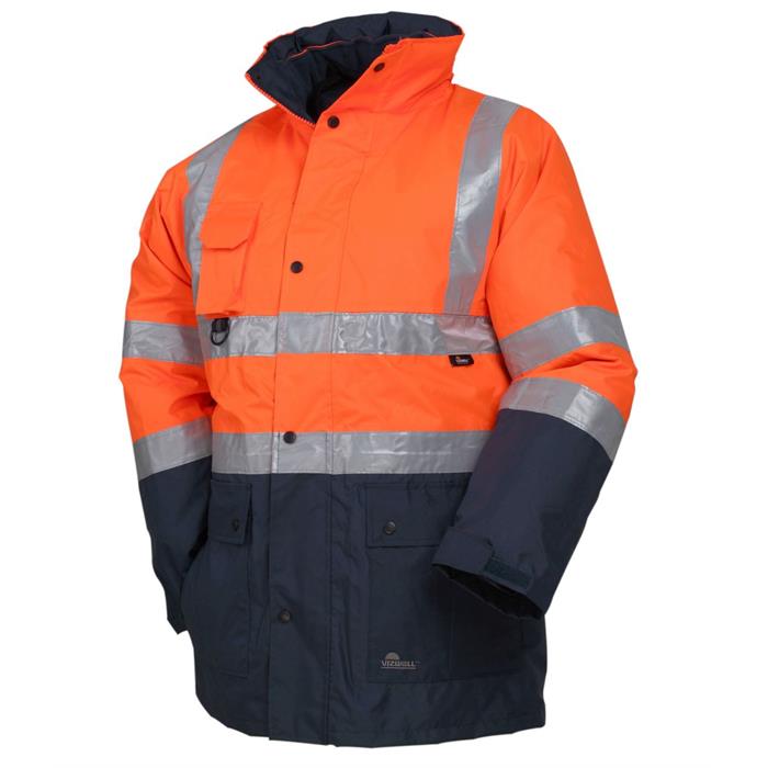 Vizwell Parka 5in1 Reflektörlü (Turuncu/Mavi) 