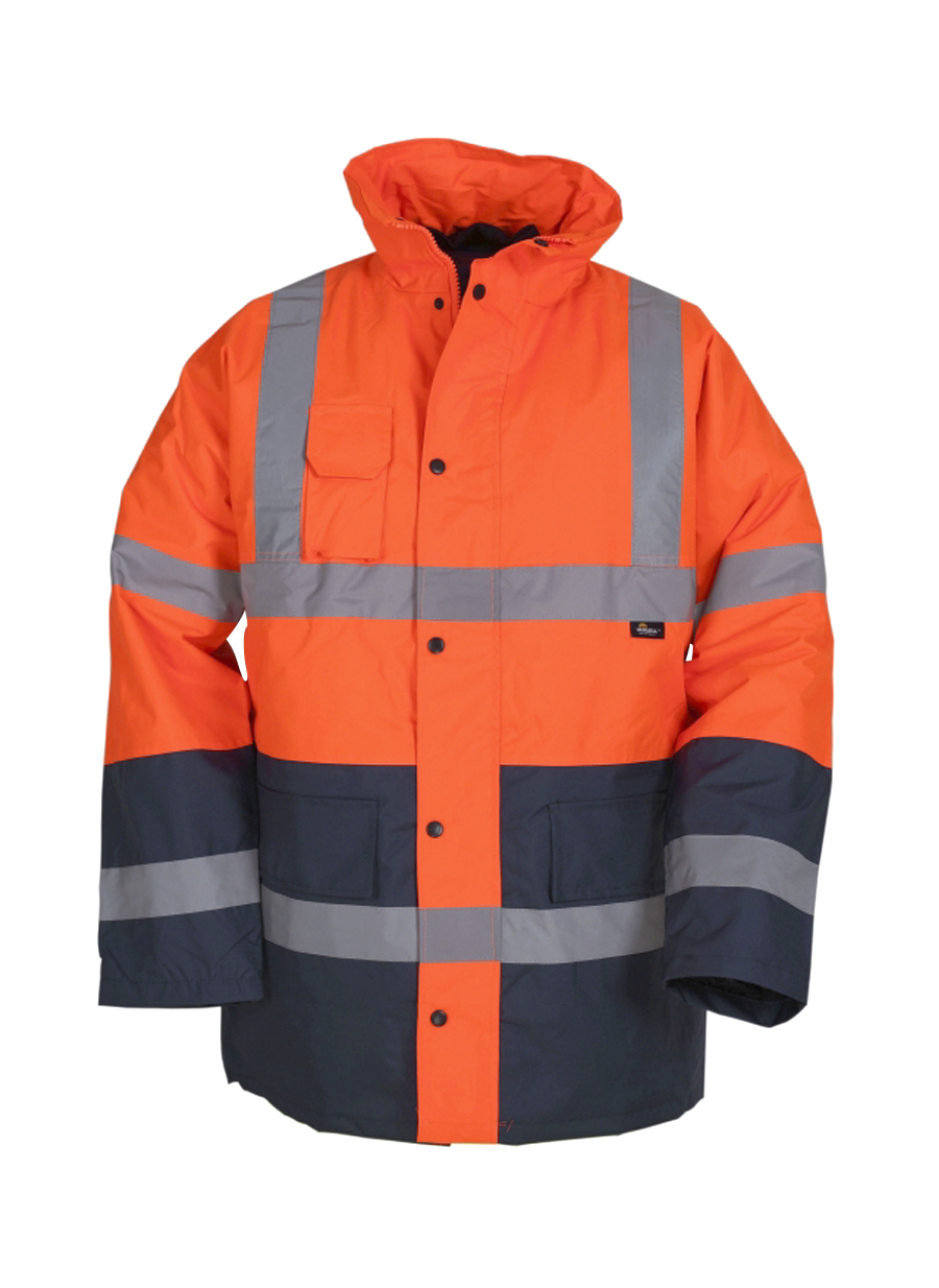 Vizwell Parka Reflektörlü (Turuncu/Lacivert) 